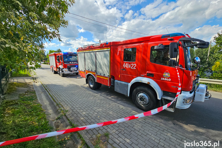 Zderzenie dwóch samochodów w Jaśle