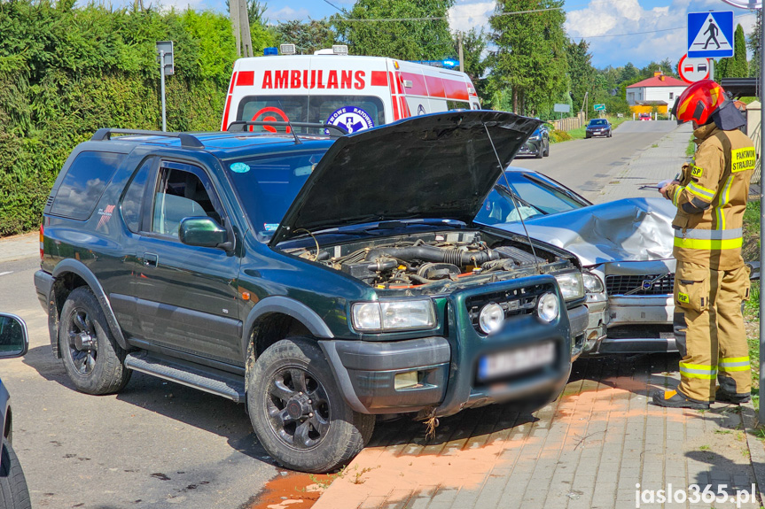 Zderzenie dwóch samochodów w Jaśle