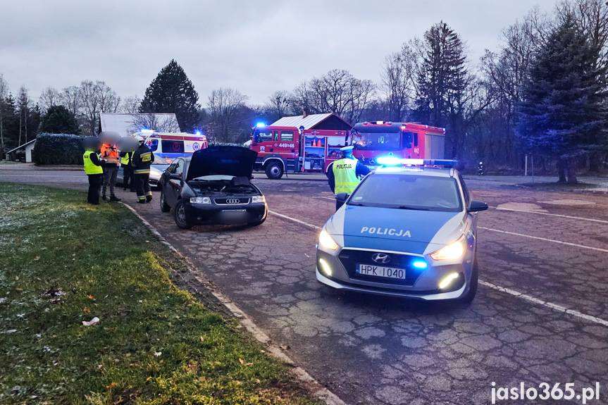 Zderzenie dwóch samochodów w Nowym Żmigrodzie