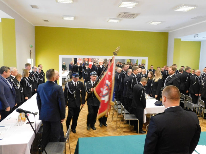 Zebranie członków Ochotniczych Straży Pożarnych z terenu Gminy Tarnowiec