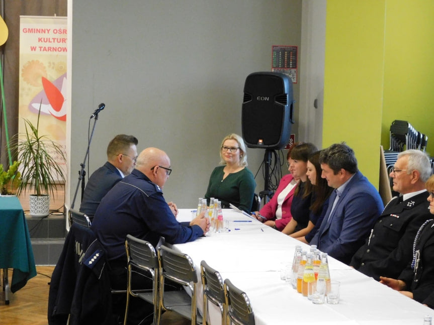 Zebranie członków Ochotniczych Straży Pożarnych z terenu Gminy Tarnowiec