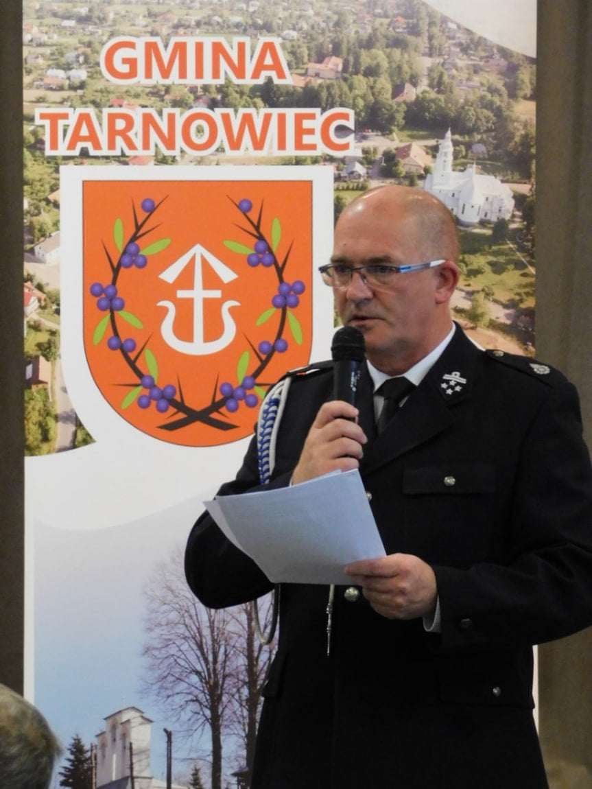 Zebranie członków Ochotniczych Straży Pożarnych z terenu Gminy Tarnowiec