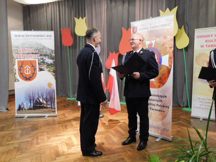 Zebranie członków Ochotniczych Straży Pożarnych z terenu Gminy Tarnowiec