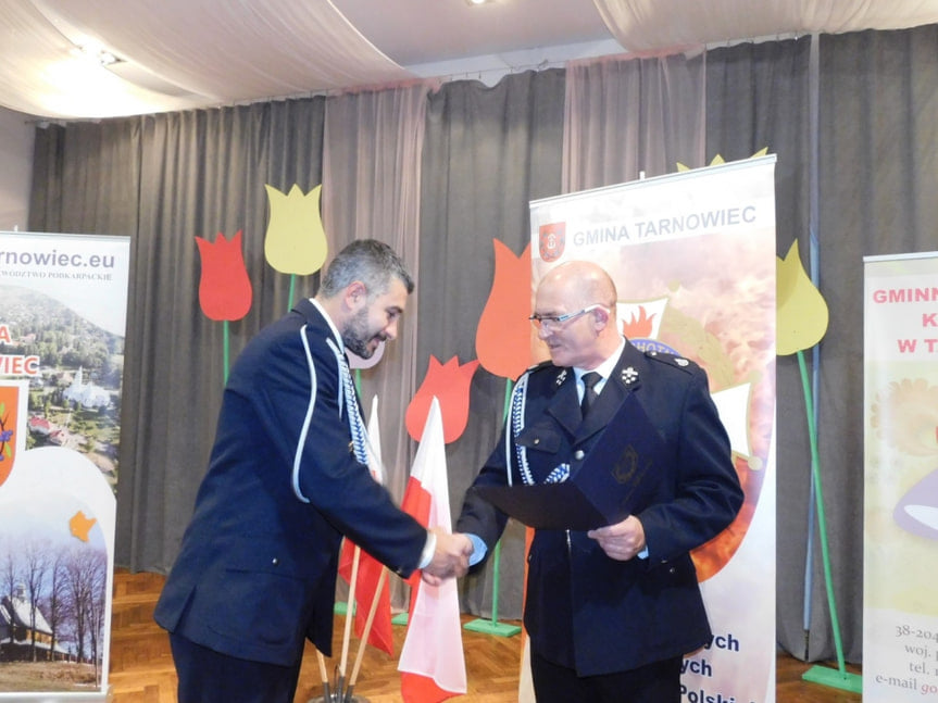 Zebranie członków Ochotniczych Straży Pożarnych z terenu Gminy Tarnowiec