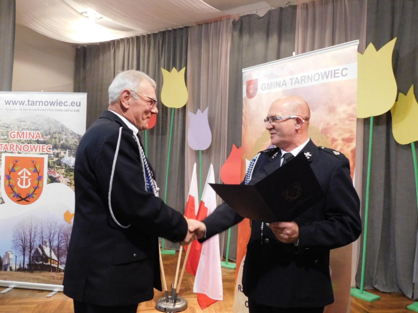 Zebranie członków Ochotniczych Straży Pożarnych z terenu Gminy Tarnowiec