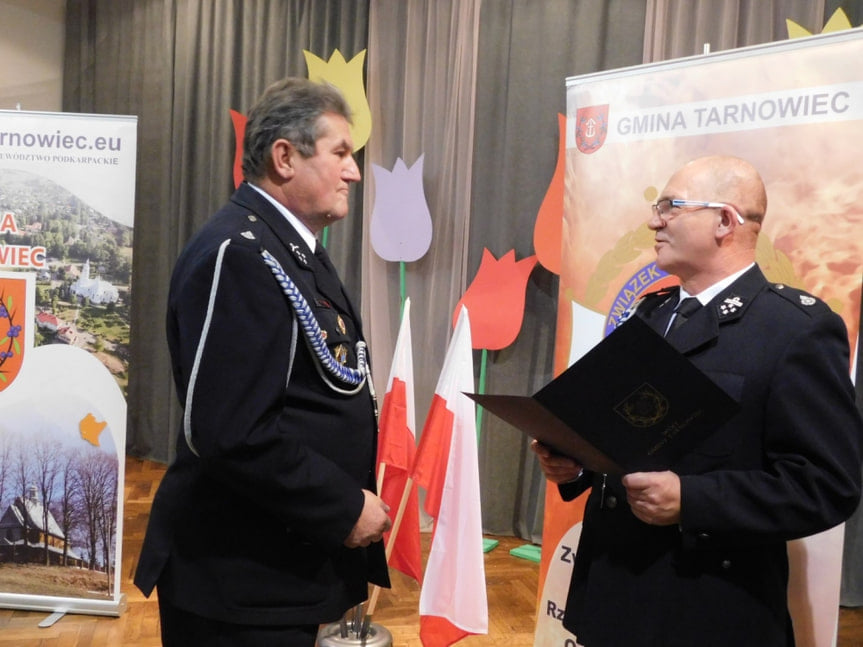 Zebranie członków Ochotniczych Straży Pożarnych z terenu Gminy Tarnowiec