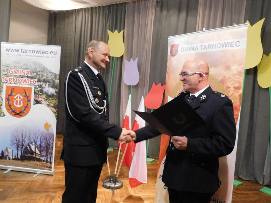Zebranie członków Ochotniczych Straży Pożarnych z terenu Gminy Tarnowiec
