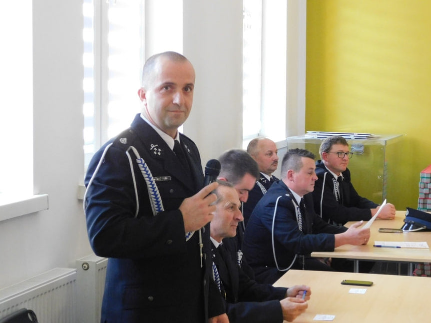 Zebranie członków Ochotniczych Straży Pożarnych z terenu Gminy Tarnowiec