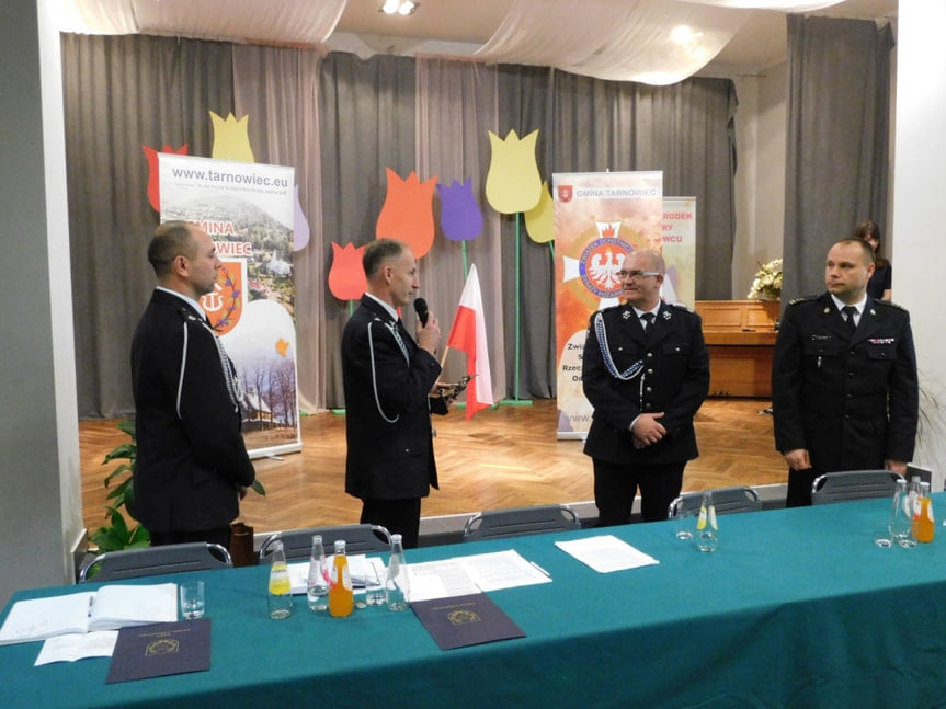 Zebranie członków Ochotniczych Straży Pożarnych z terenu Gminy Tarnowiec