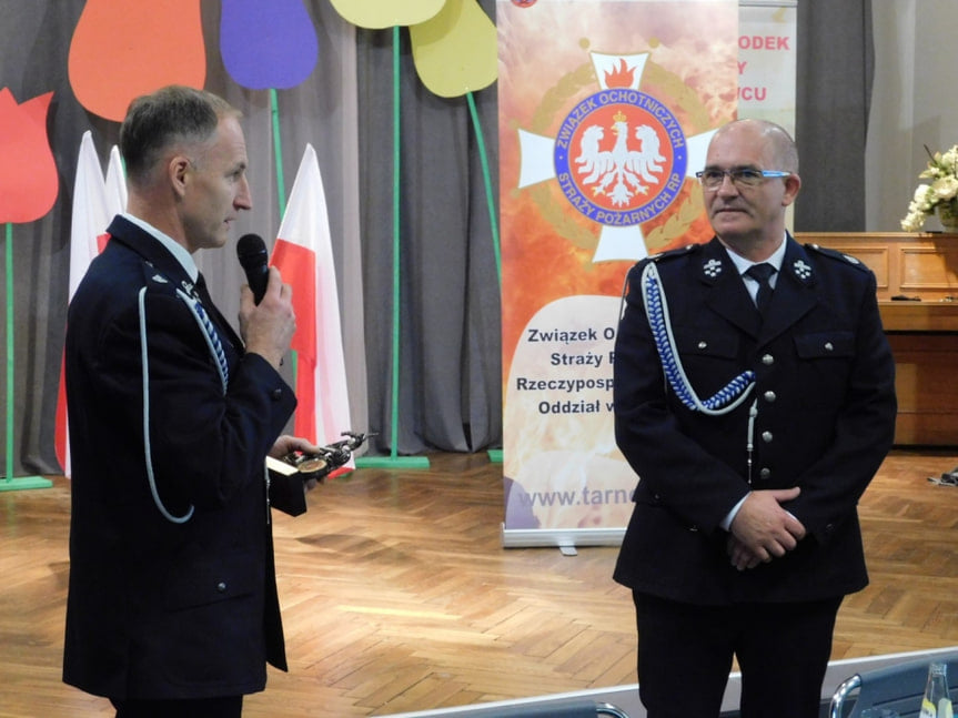 Zebranie członków Ochotniczych Straży Pożarnych z terenu Gminy Tarnowiec