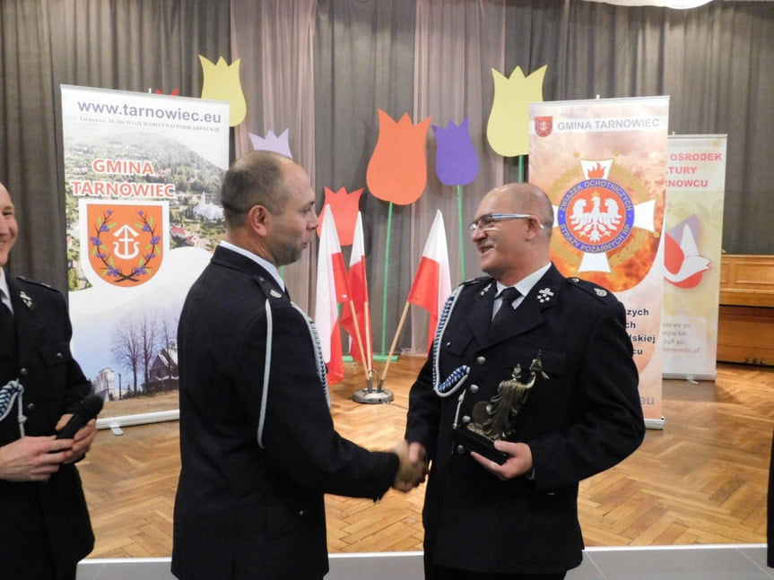 Zebranie członków Ochotniczych Straży Pożarnych z terenu Gminy Tarnowiec