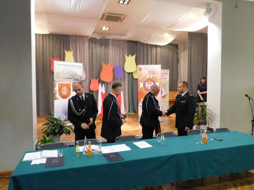 Zebranie członków Ochotniczych Straży Pożarnych z terenu Gminy Tarnowiec