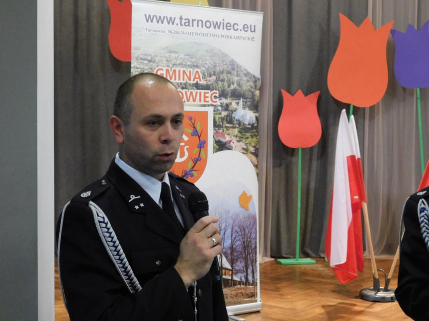 Zebranie członków Ochotniczych Straży Pożarnych z terenu Gminy Tarnowiec