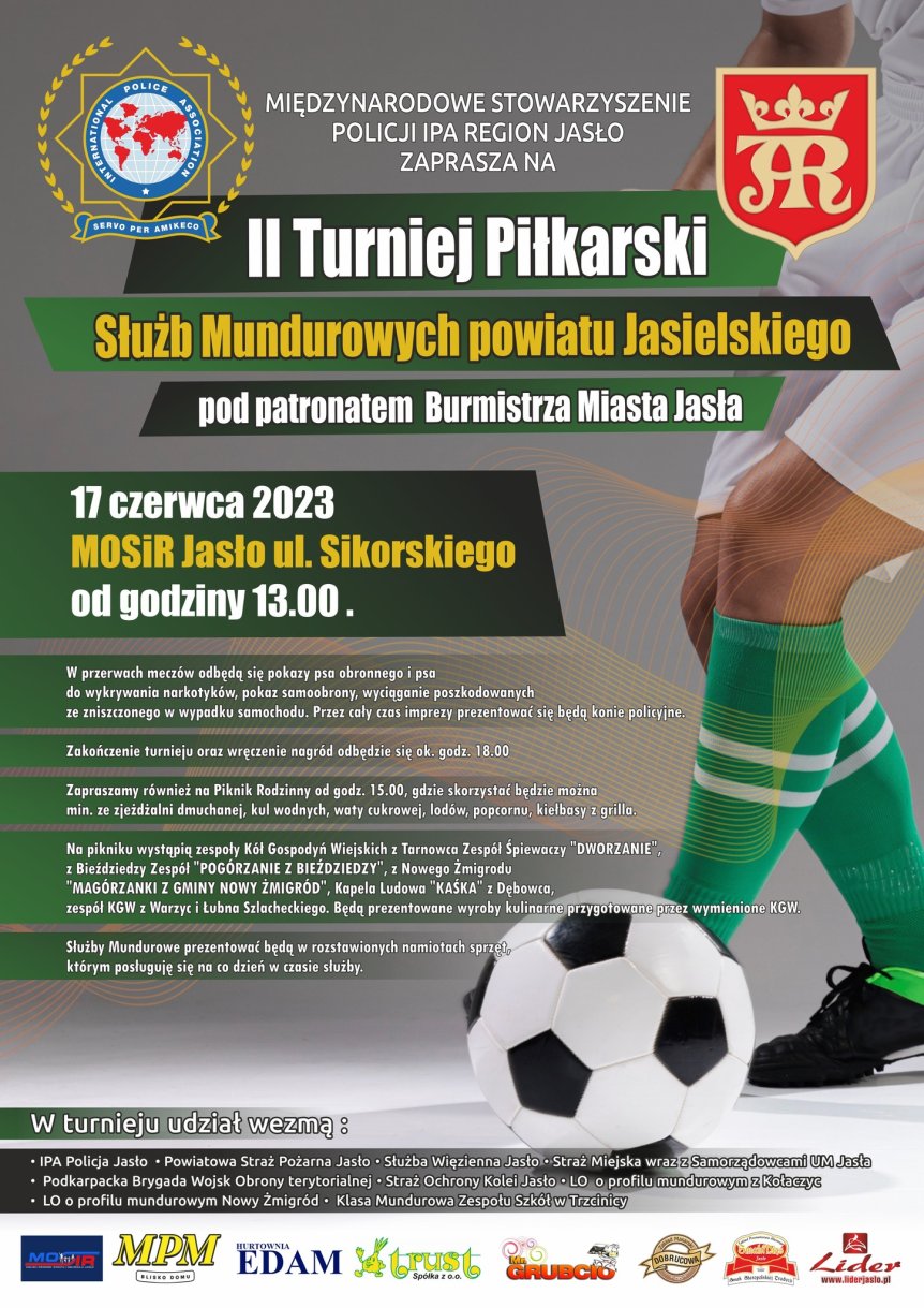 II Turniej Piłkarski Służb Mundurowych Powiatu Jasielskiego