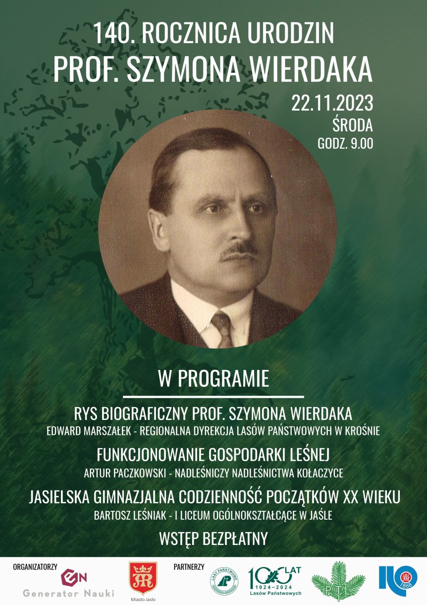 Obchody 140. rocznicy urodzin prof. Szymona Wierdaka 