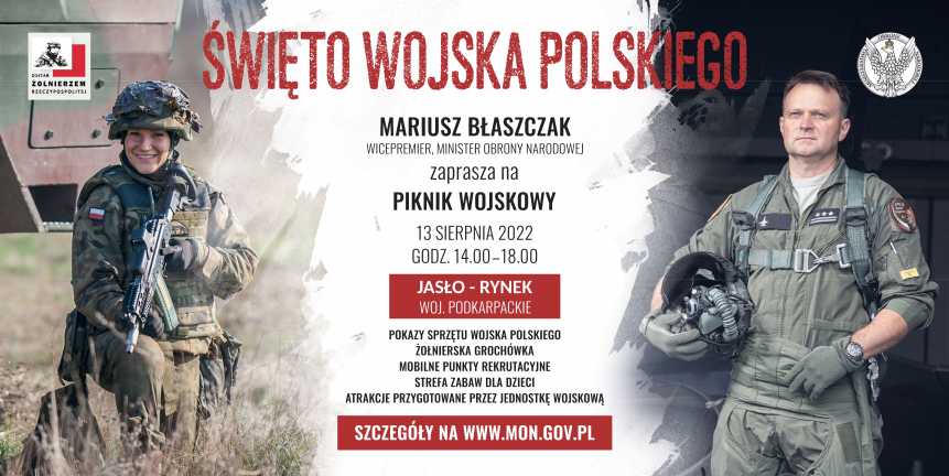 Piknik wojskowy w Jaśle z okazji Święta Wojska Polskiego