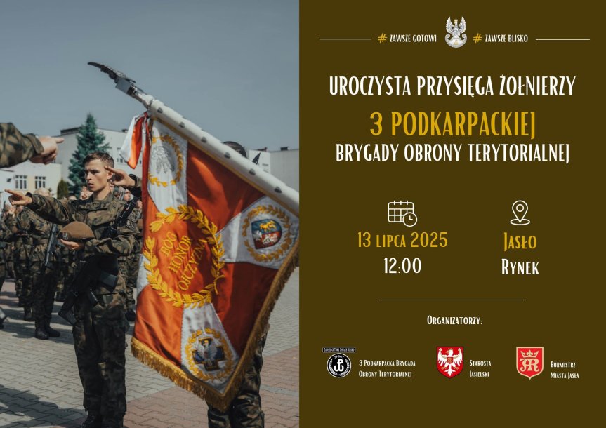 Przysięga wojskowa w Jaśle