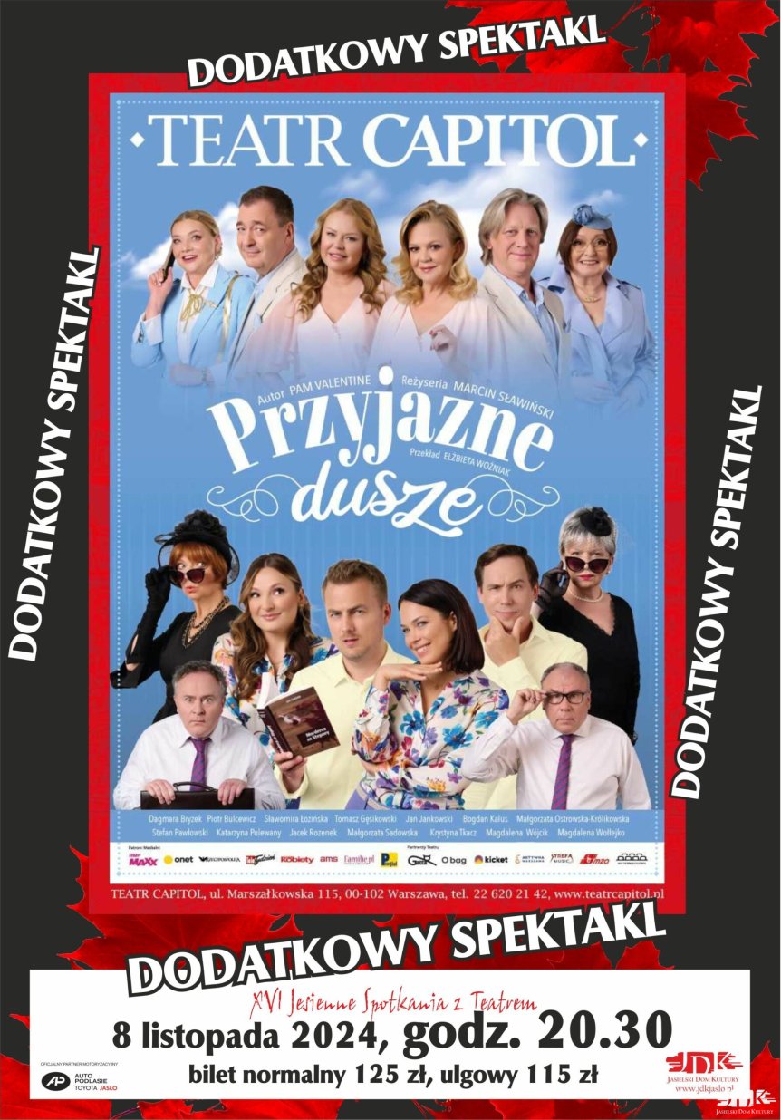 XVI Jesienne Spotkania z Teatrem "Przyjazne dusze"