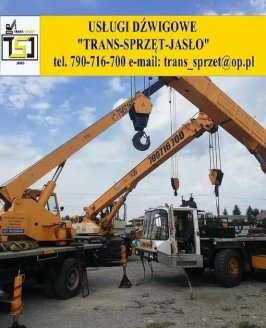 Usługi dźwigowe dźwig 80 ton załadunek rozładunek 
