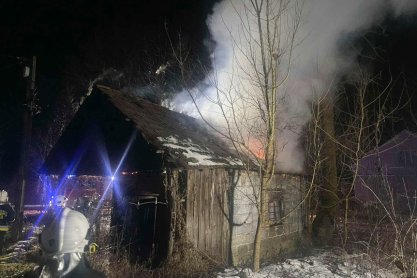 Bieździedza. Pożar budynku gospodarczego