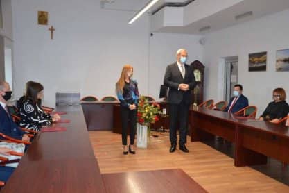 Burmistrz Jasła nagrodził nauczycieli 