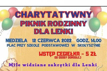 Charytatywny Piknik Rodzinny dla Lenki w Skołyszynie