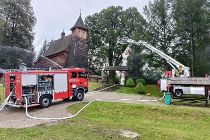 Ćwiczenia strażaków z powiatu jasielskiego