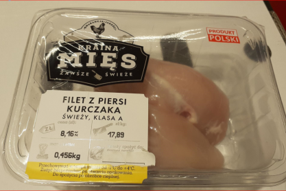 Ostrzeżenie GIS. Salmonella w piersi z kurczaka