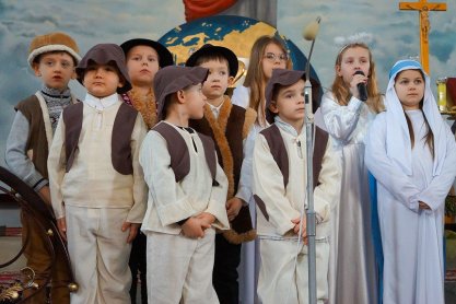 Jasełka i wspólne kolędowanie w Jaśle