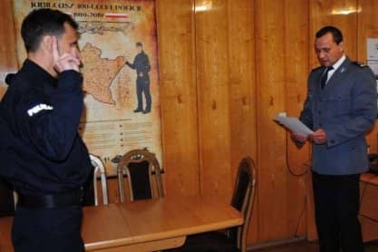 Jasło. Nowy policjant złożył ślubowanie
