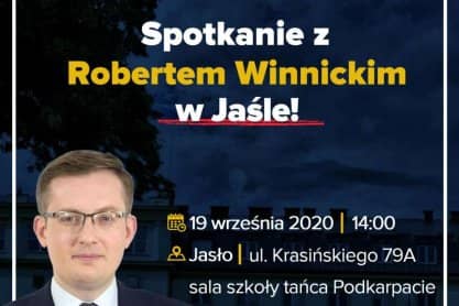 Jasło. Spotkanie z posłem Robertem Winnickim