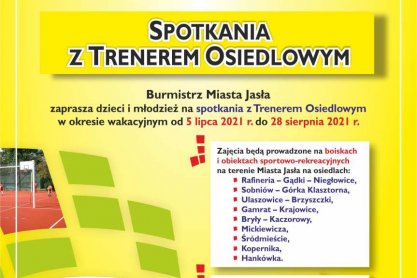 Jasło. Wakacyjne spotkania z trenerem osiedlowym 