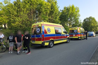 Jaszczew. We dwoje jechali hulajnogą elektryczną, przewrócili się