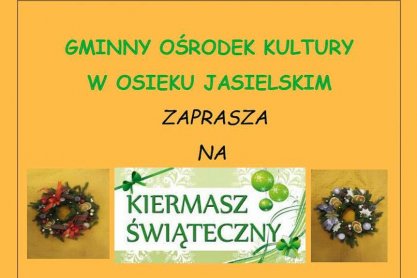 Kiermasz Świąteczny w Osieku Jasielskim - zapowiedź