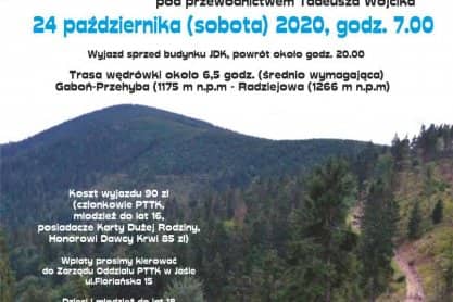 KK-T JDK i PTTK zapraszają na jesienną wędrówkę po Beskidzie Sądeckim