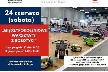 Międzypokoleniowe warsztaty z robotyki - zaproszenie