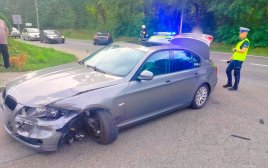 Motocyklista potrącony przez samochód