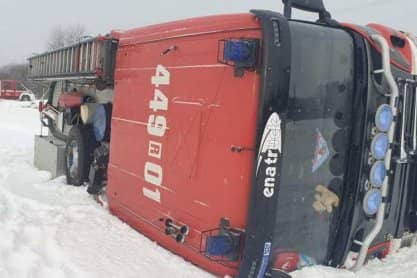 OSP Brzyska. Jechali na ratunek, za chwilę sami potrzebowali pomocy