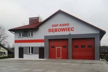 OSP KSRG Dębowiec w nowej remizie