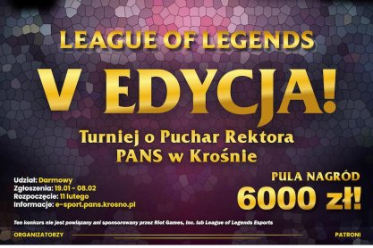 PANS organizuje e-turniej w League of Legends