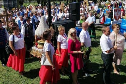 Parafia Świętego Wawrzyńca z Warzyc na dożynkach diecezjalnych w Rzeszowie