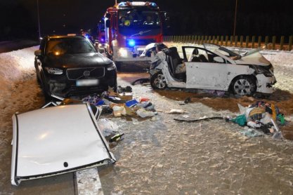 Poważny wypadek w Korczowej. Pięć osób poszkodowanych