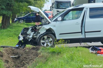 Poważny wypadek na DK19