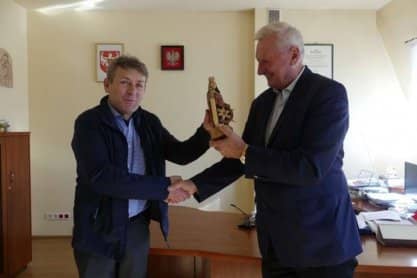 Powiat jasielski. Statuetka Świętej Katarzyny dla starosty