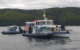 Służby ratunkowe prowadziły ćwiczenia nad Jeziorem Solińskim