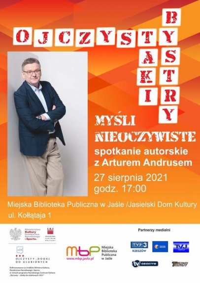 Spotkanie z Arturem Andrusem w jasielskiej bibliotece Spotkanie z Arturem Andrusem w jasielskiej bibliotece