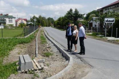 Starosta doglądał dróg powiatowych w gminie Tarnowiec