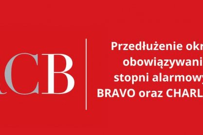 Stopnie alarmowe BRAVO i CRP przedłużone