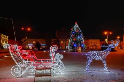 Świąteczne iluminacje na ulicach Jasła