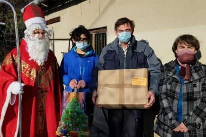 Święty Mikołaj z Caritas odwiedził Trzcinicę